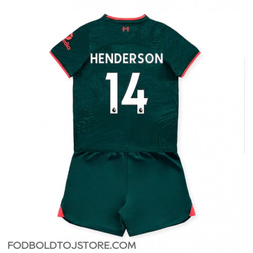 Liverpool Jordan Henderson #14 Tredje sæt Børn 2022-23 Kortærmet (+ Korte bukser)